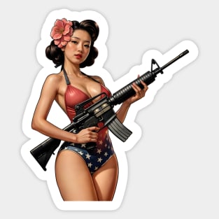 Pinup Girl Sticker